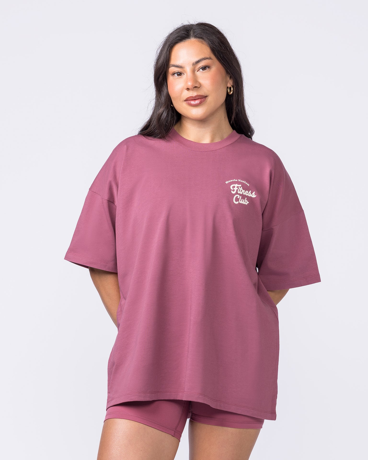 Fizz Oversized Tee - Maple-T-Shirts-XXS-022607MAPLE-XXS-MNAPPRL48404-2-Muscle Nation