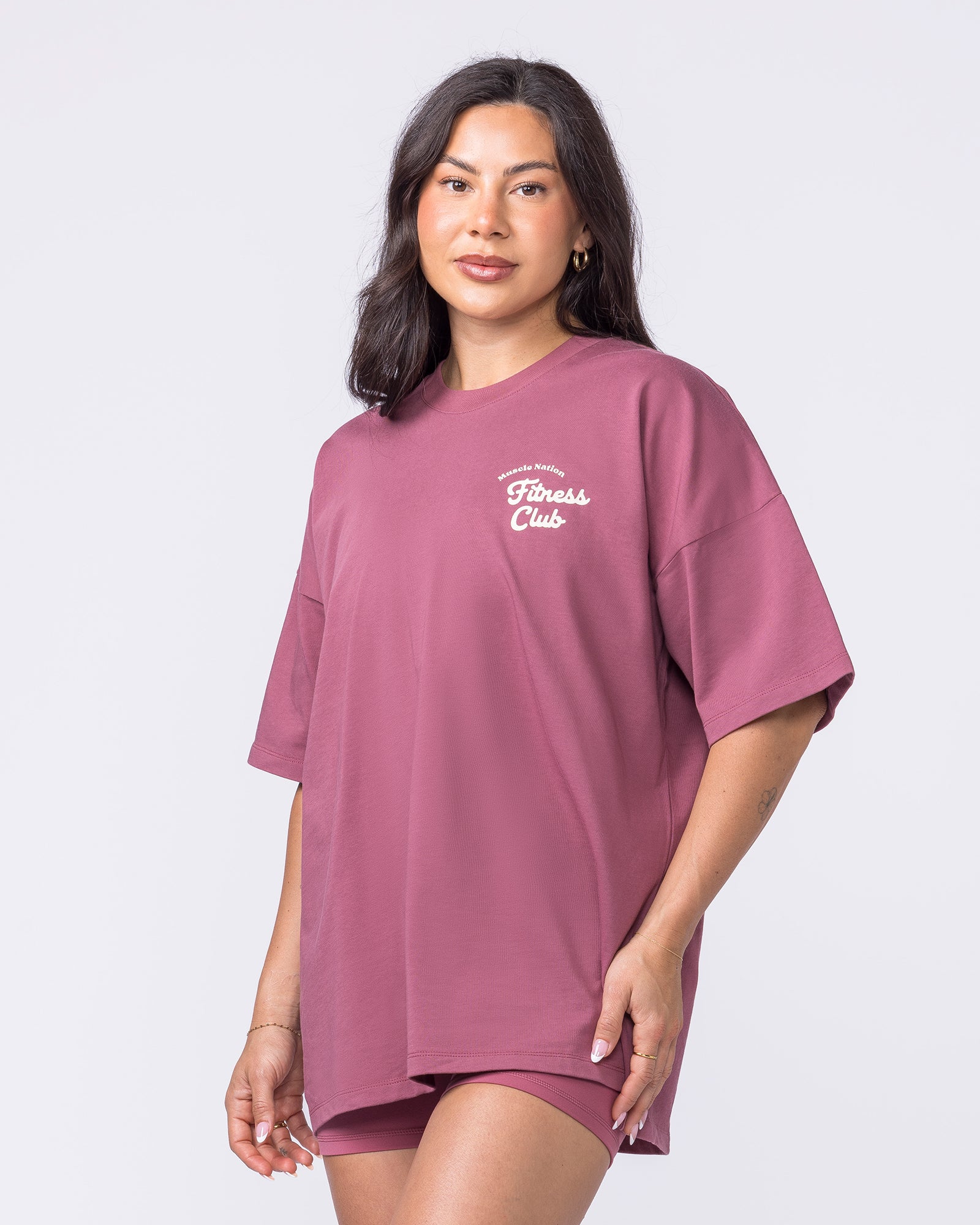 Fizz Oversized Tee - Maple-T-Shirts-XXS-022607MAPLE-XXS-MNAPPRL48404-4-Muscle Nation