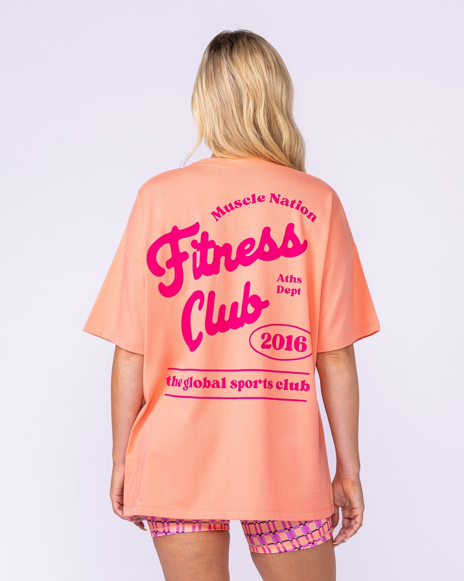 Fizz Oversized Tee - Peachy-T-Shirts-XXS-1125173PEACHY-XXS-MNAPPRL45896-4-Muscle Nation
