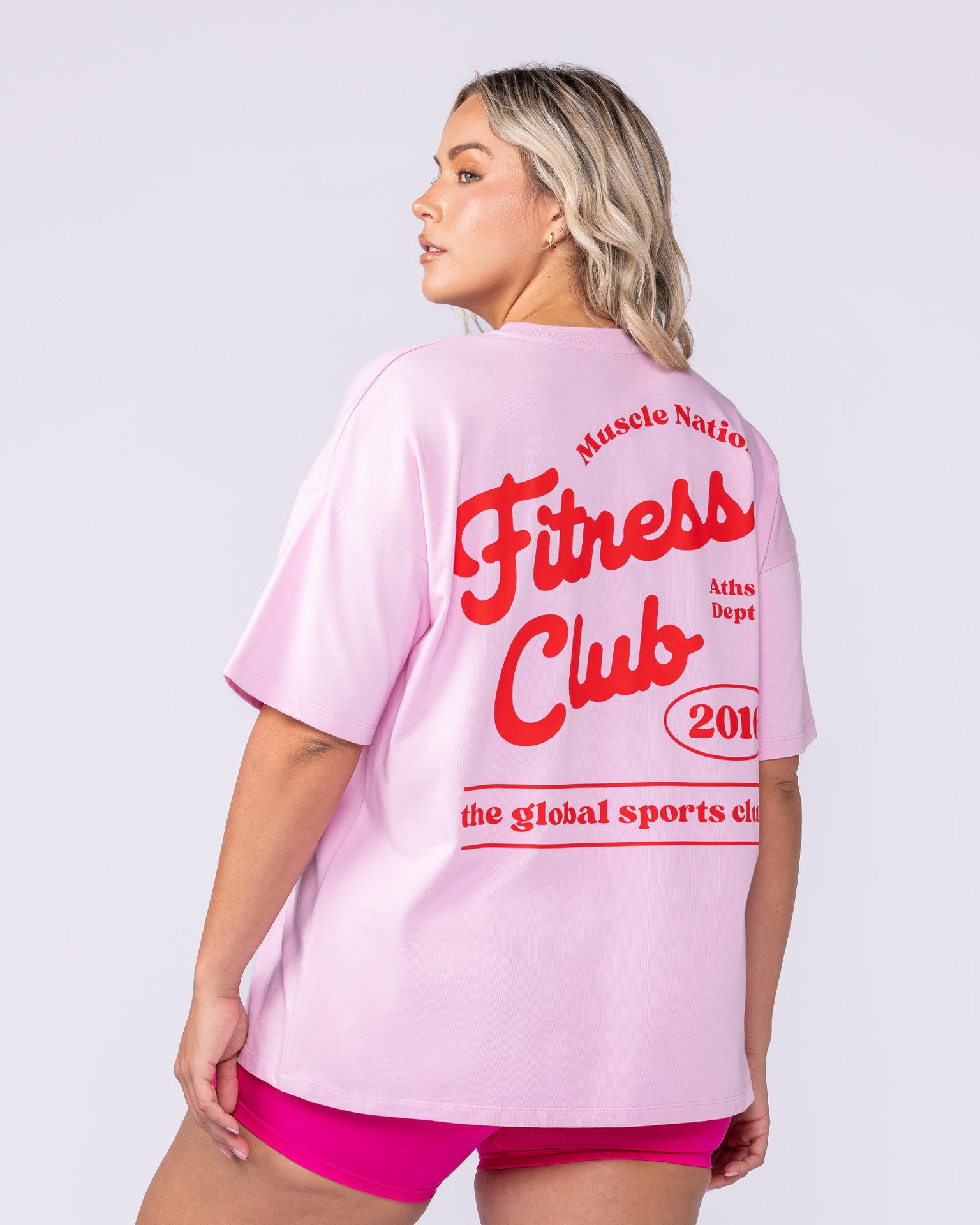 Fizz Oversized Tee - Shell Pink-T-Shirts-XXS-1125173SHLPK-XXS-MNAPPRL45905-1-Muscle Nation
