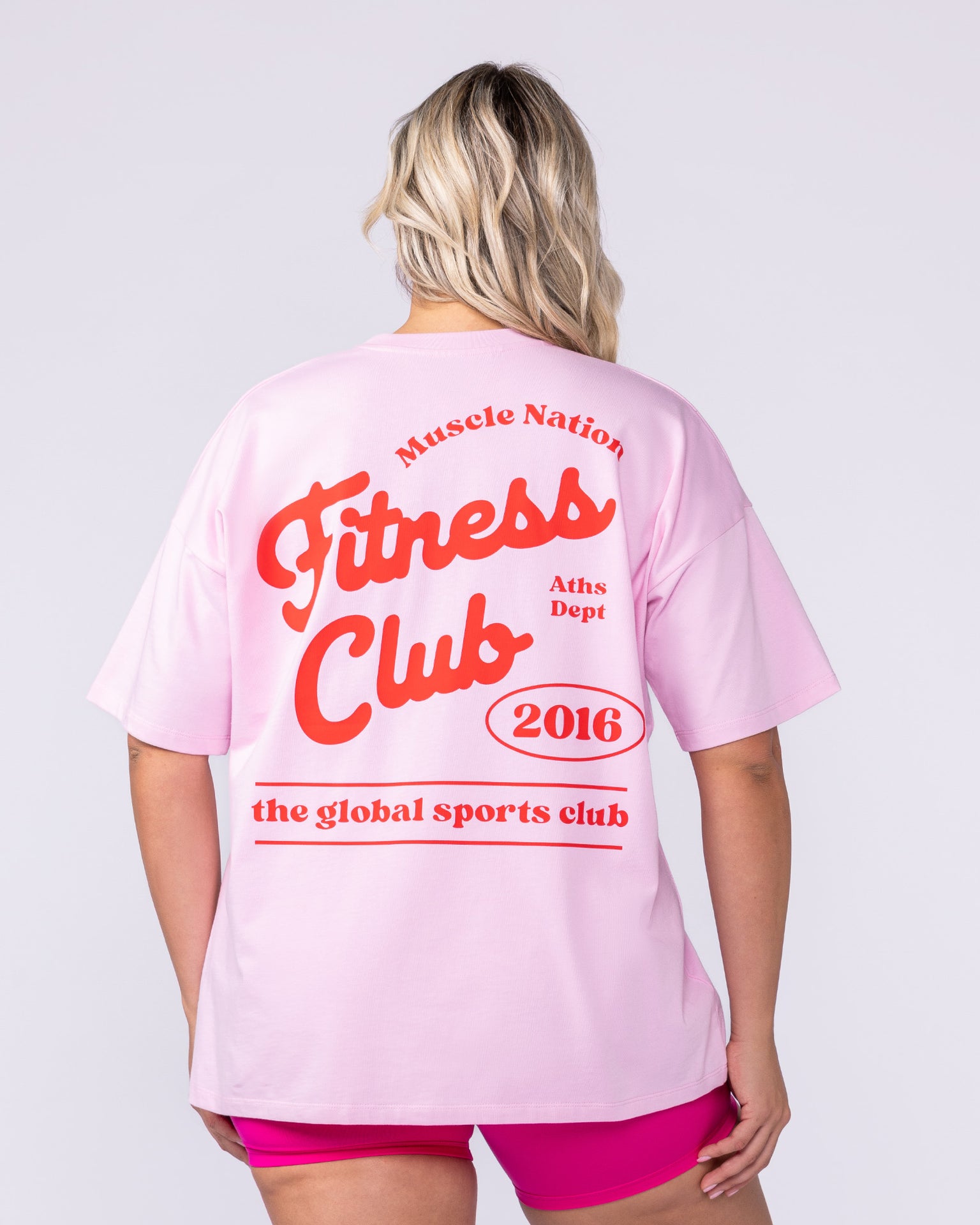 Fizz Oversized Tee - Shell Pink-T-Shirts-XXS-1125173SHLPK-XXS-MNAPPRL45905-4-Muscle Nation