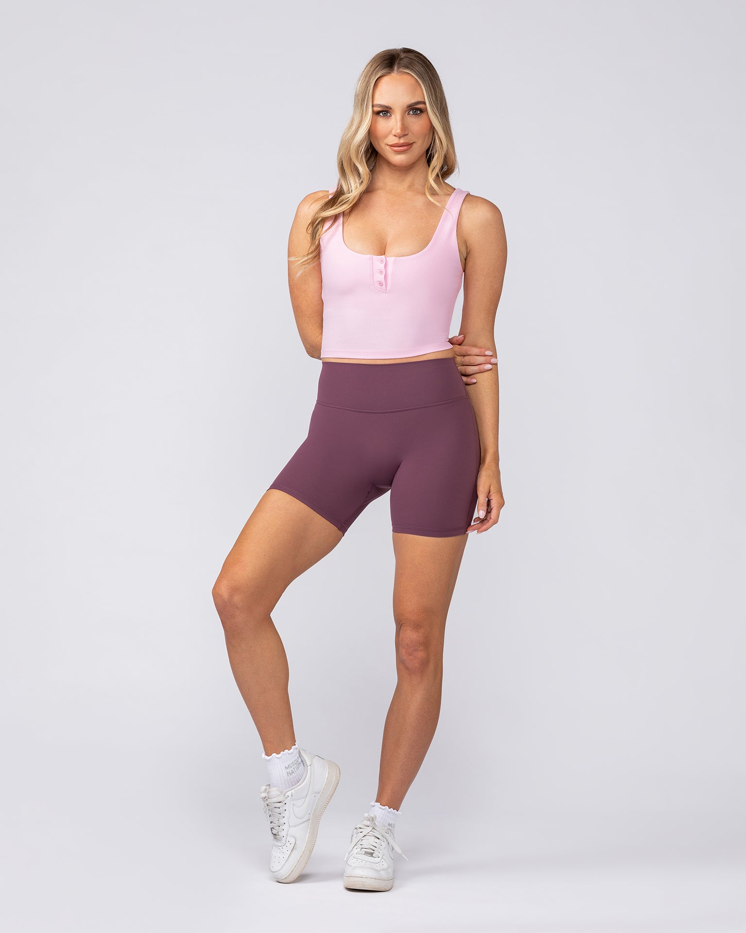 Flirt Bra Tank - Blossom-Singlets & Tanks-XXS-082504BLM-XXS-MNAPPRL43464-6-Muscle Nation