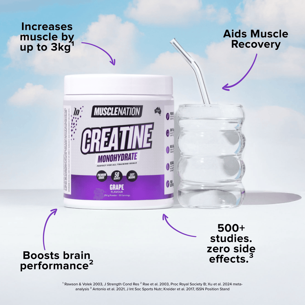 CREATINE MONOHYDRATE - Grape - 50 serves – Muscle Nation