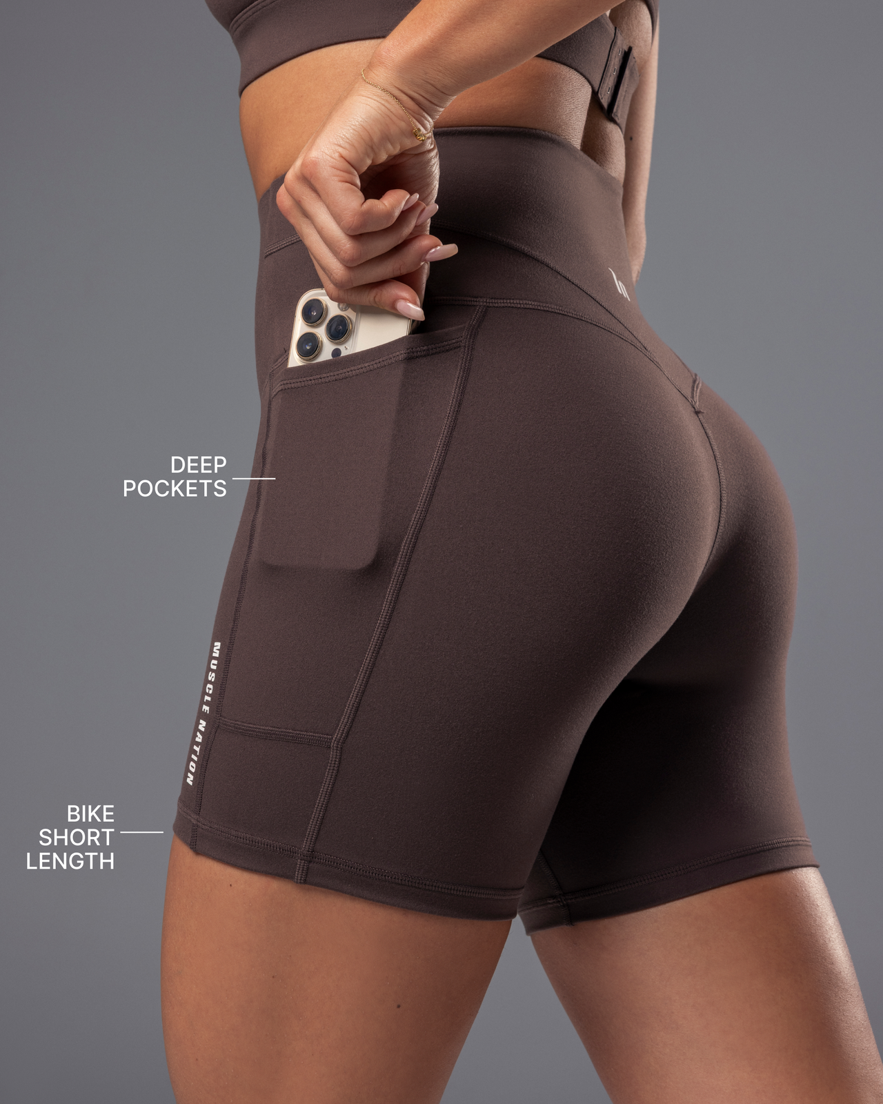 Unrivalled Everyday Pocket Bike Shorts - Cola-Shorts-XXS-022610COLA-XXS-MNAPPRL48479-2-Muscle Nation