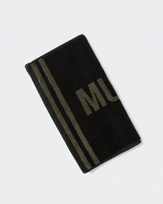 Sweat Towel - Black/Dark Khaki-Accessories-Black / Dark Khaki-ACC022564BLKDKHAK-ONE-MNAPPRL42430-2-Muscle Nation