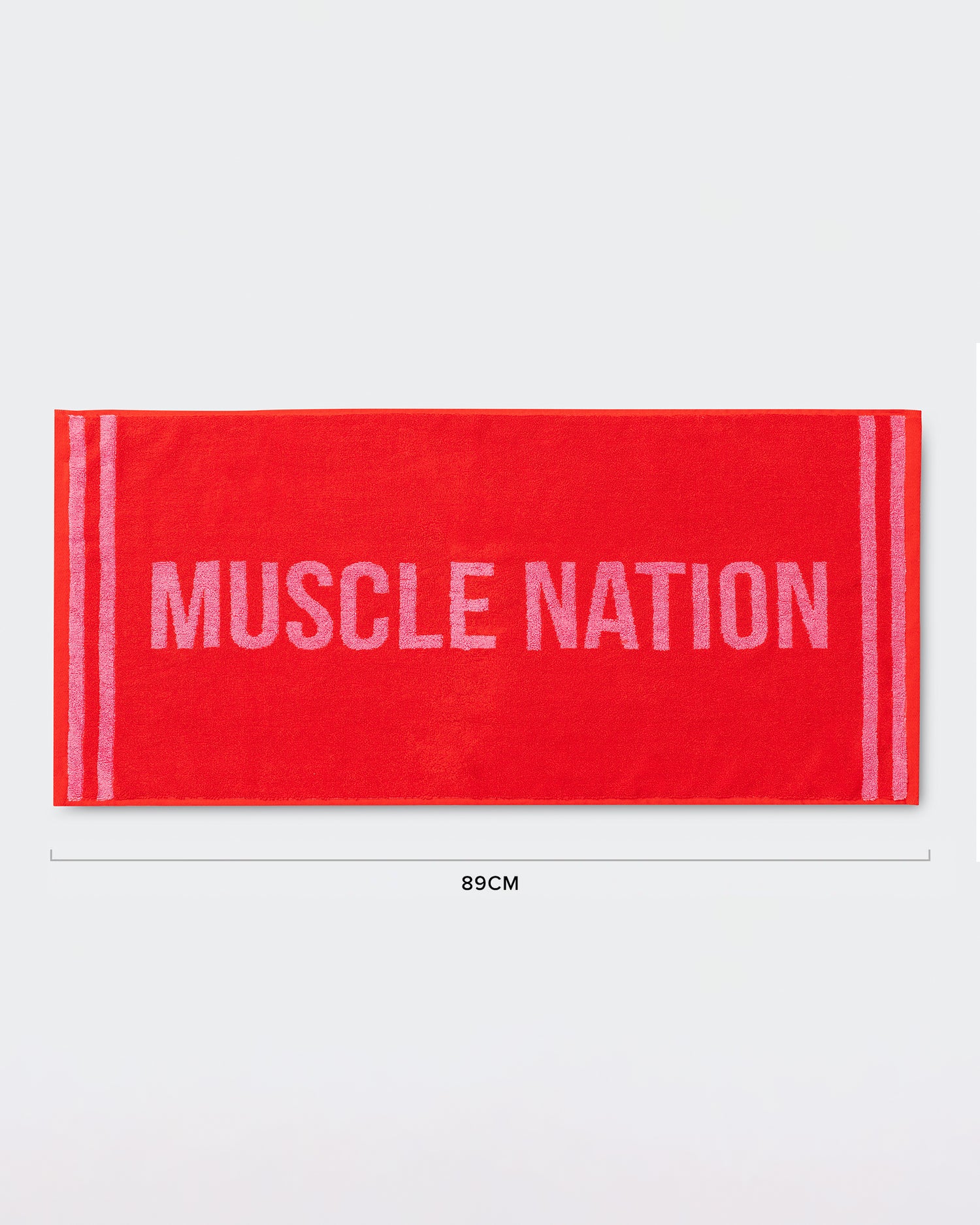 Sweat Towel Salsa/Hollywood Pink - Muscle Nation gym towel