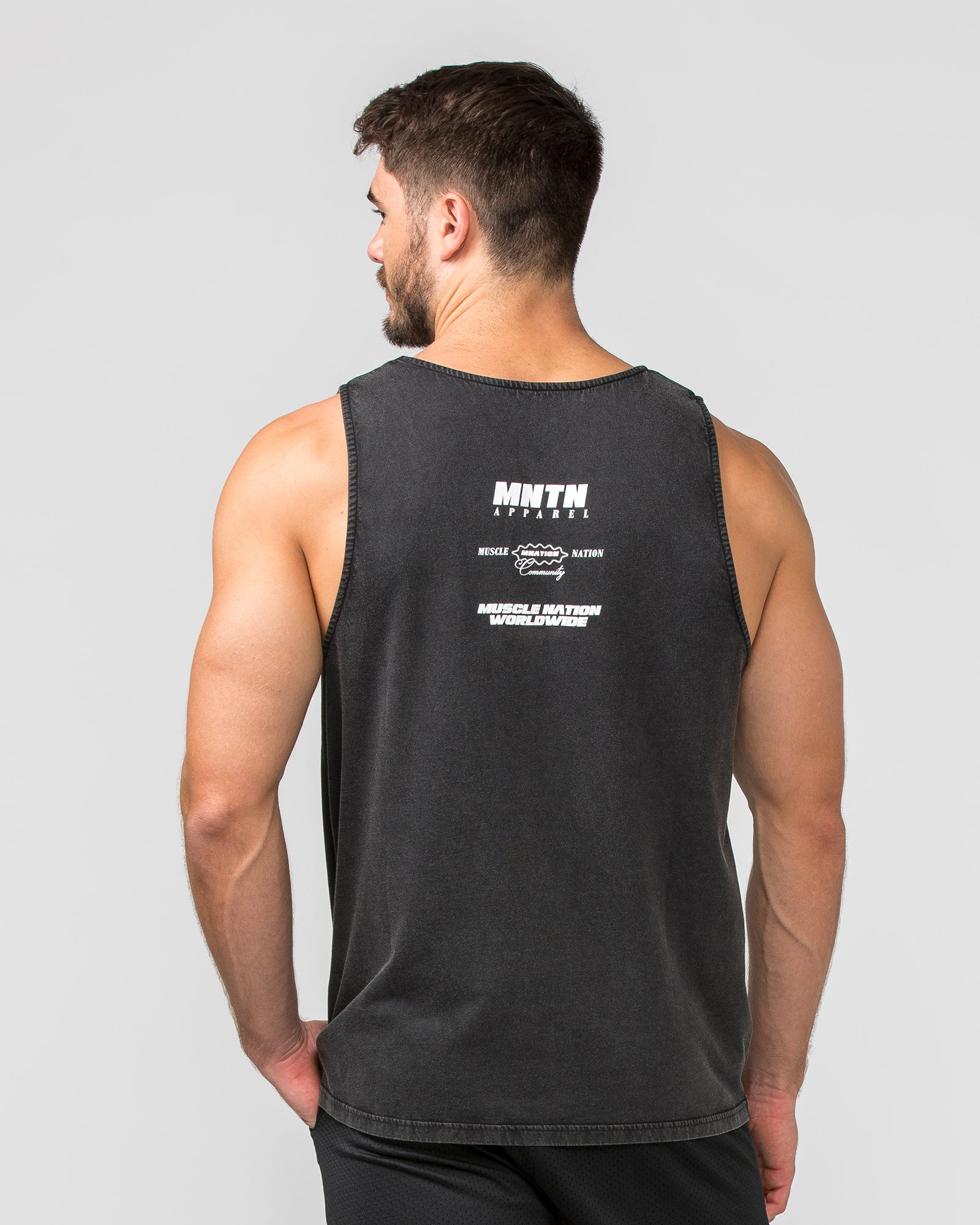 H-Back Represent Tank - Washed Black