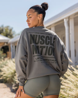 Kick-Start Boxy Pullover - Botanica-Jumpers & Hoodies-XXS-042618BTNCA-XXS-MNAPPRL50232-1-Muscle Nation