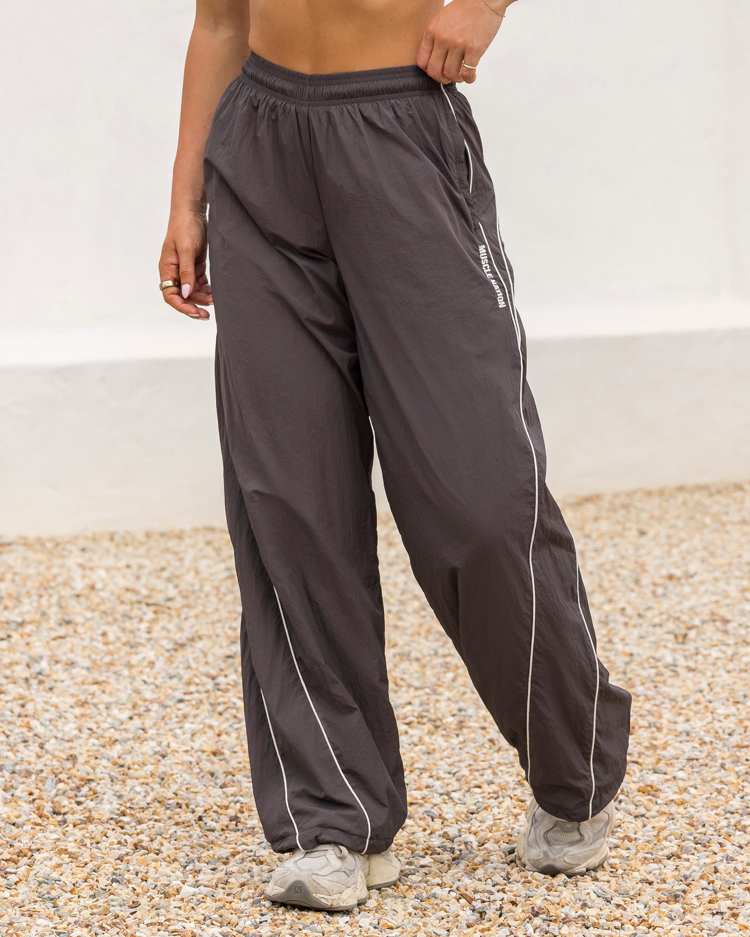 Revival Straight Leg Track Pants - Slate-Tracksuits-XXS-042623SLT-XXS-MNAPPRL50277-1-Muscle Nation