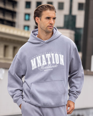Worldclass Oversized Vintage Hoodie - Washed Cement-Jumpers & Hoodies-XS-032630WCMT-XS-MNAPPRL49541-1-Muscle Nation