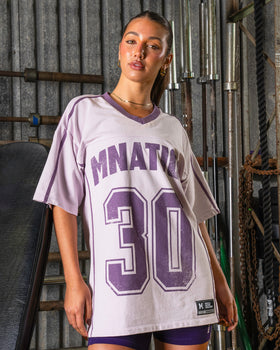 Homage Oversized Tee - Lilac Snow-T-Shirts-XXS-092509LLCSN-XXS-MNAPPRL44588-1-Muscle Nation