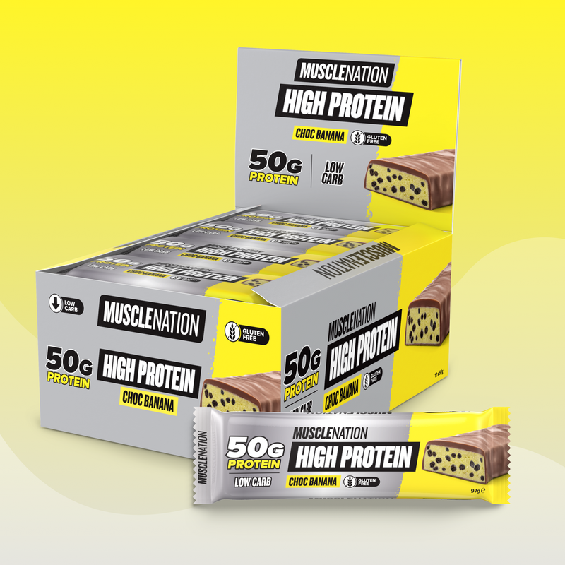 HIGH 50g PROTEIN BAR - Choc Banana - Box of 12