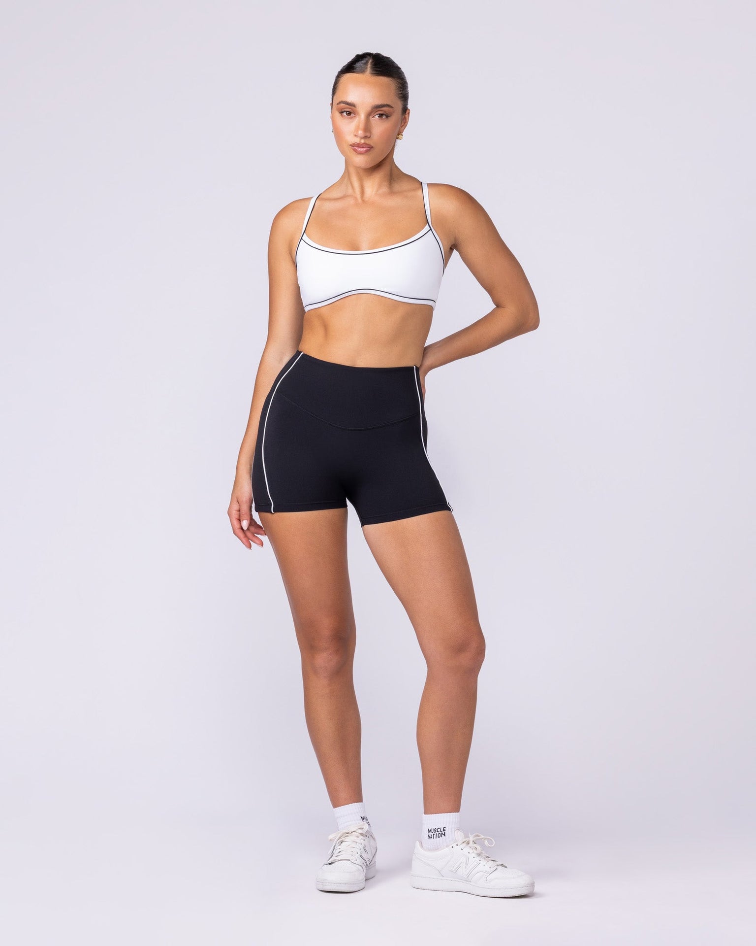 Haze Shorty Shorts - Black-Shorts-XXS-1125124BLK-XXS-MNAPPRL46047-6-Muscle Nation