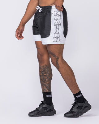 Headliner 5" Shorts - Black-Shorts-S-112556BLK-S-MNAPPRL47411-1-Muscle Nation