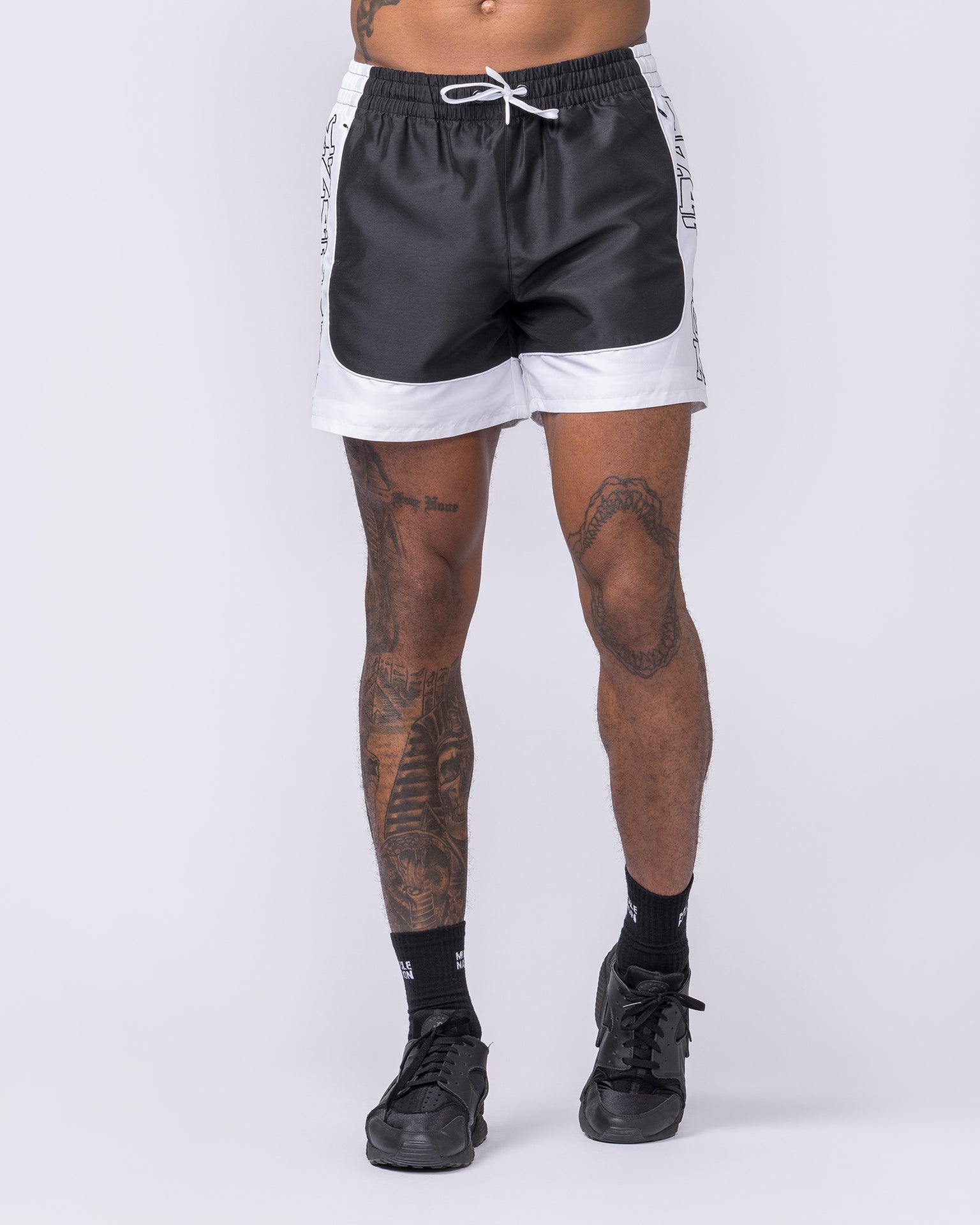 Headliner 5" Shorts - Black-Shorts-S-112556BLK-S-MNAPPRL47411-3-Muscle Nation