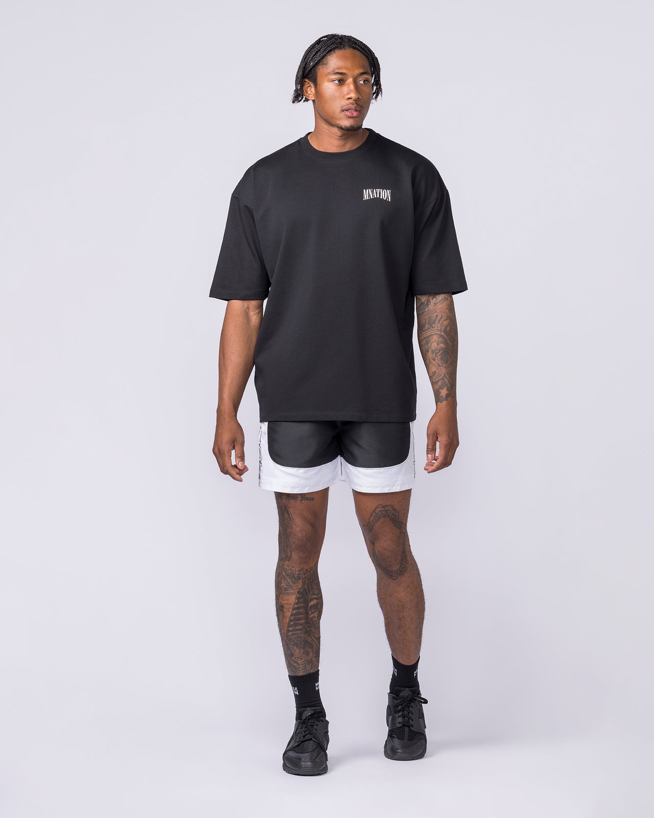 Headliner 5" Shorts - Black-Shorts-S-112556BLK-S-MNAPPRL47411-7-Muscle Nation
