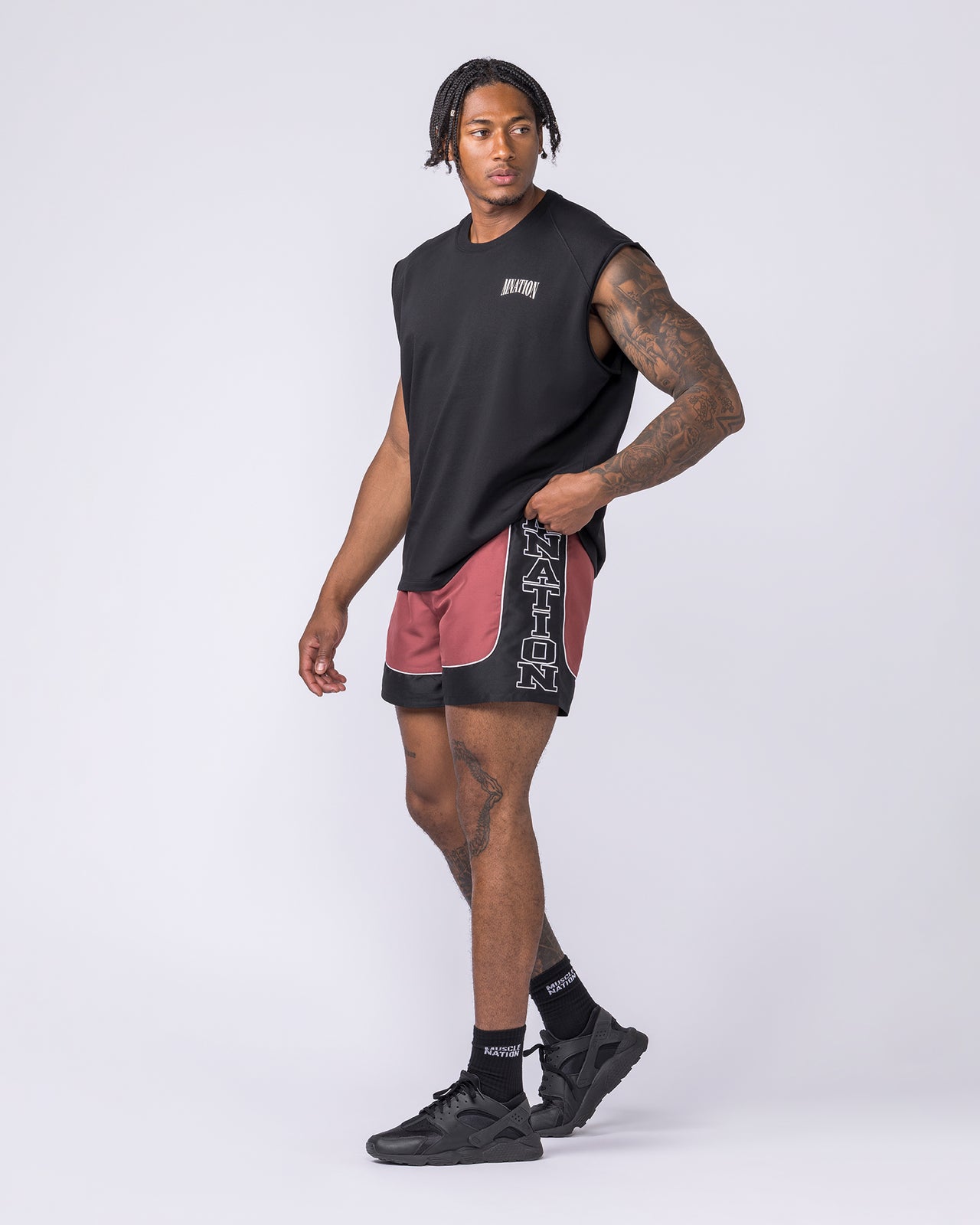 Headliner 5" Shorts - Rust-Shorts-S-022620RST-S-MNAPPRL48663-7-Muscle Nation