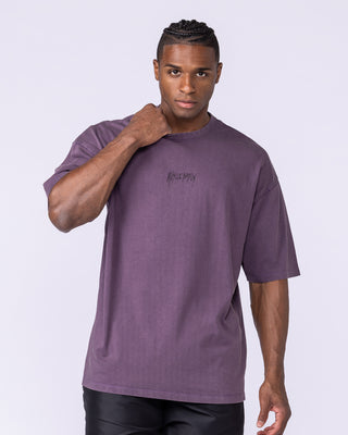 Heartless Oversized Vintage Tee - Washed Dark Purple-T-Shirts-XS-112568WDRKPUR-XS-MNAPPRL47425-2-Muscle Nation
