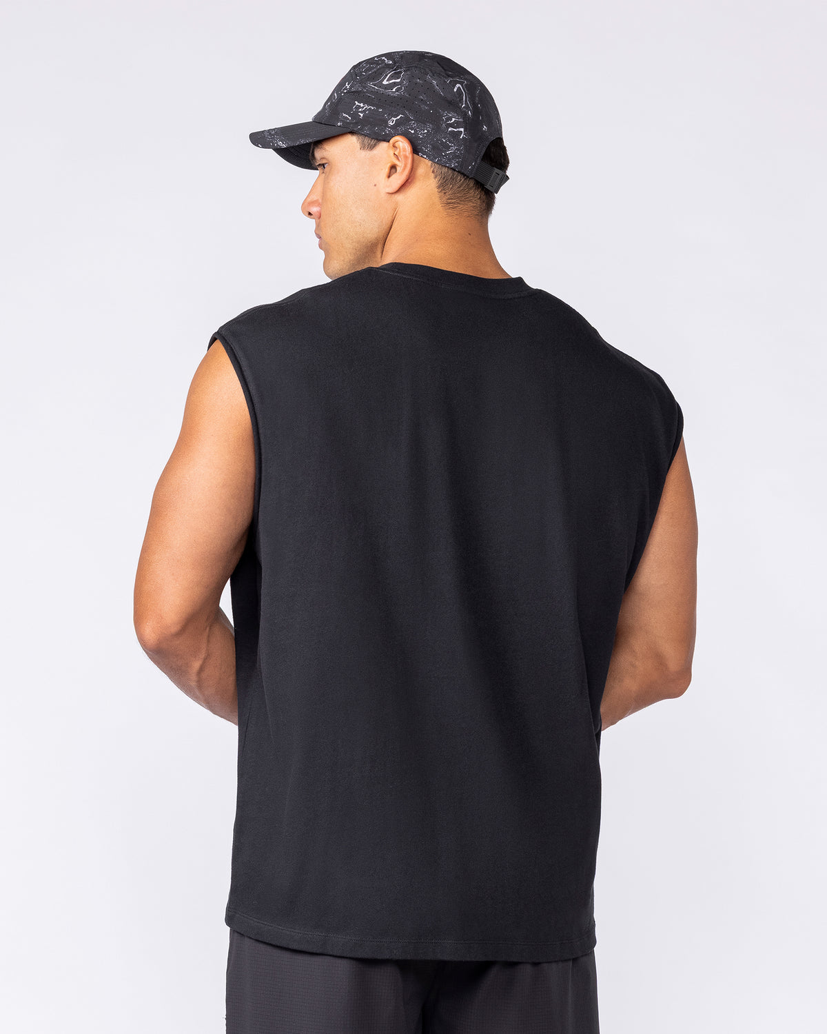 Hell Mile Boxy Running Tank - Black