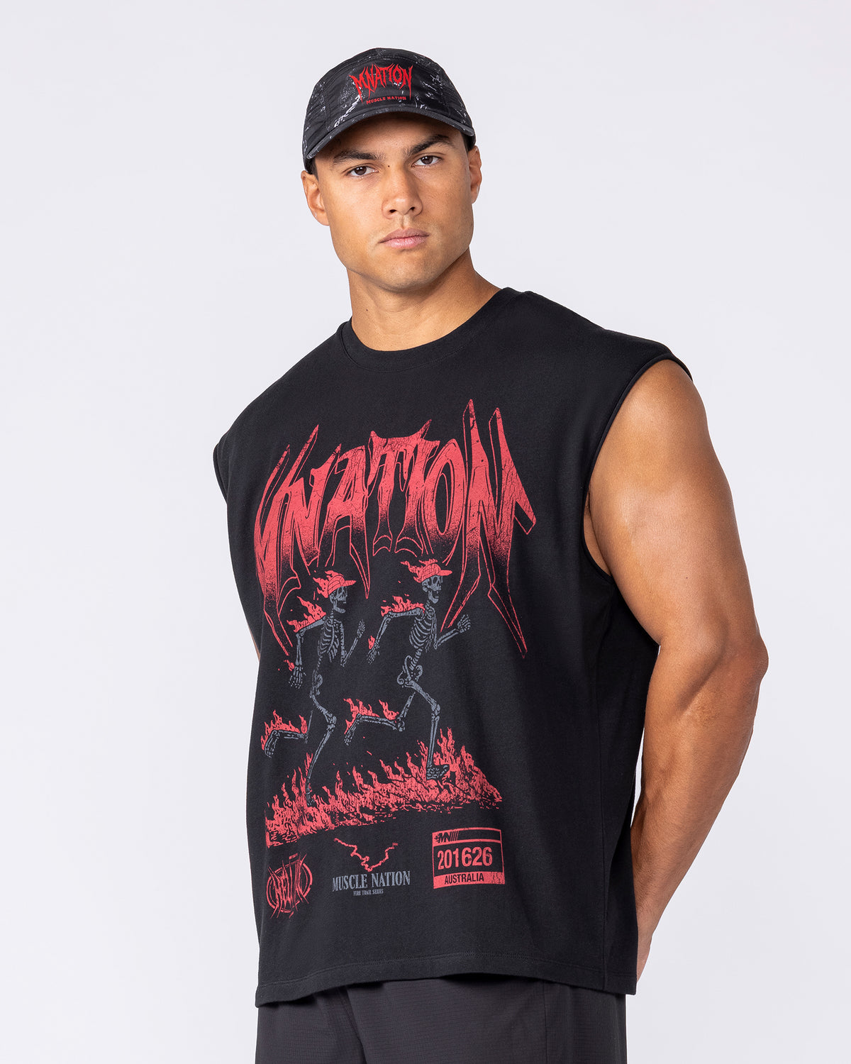 Hell Mile Boxy Running Tank - Black