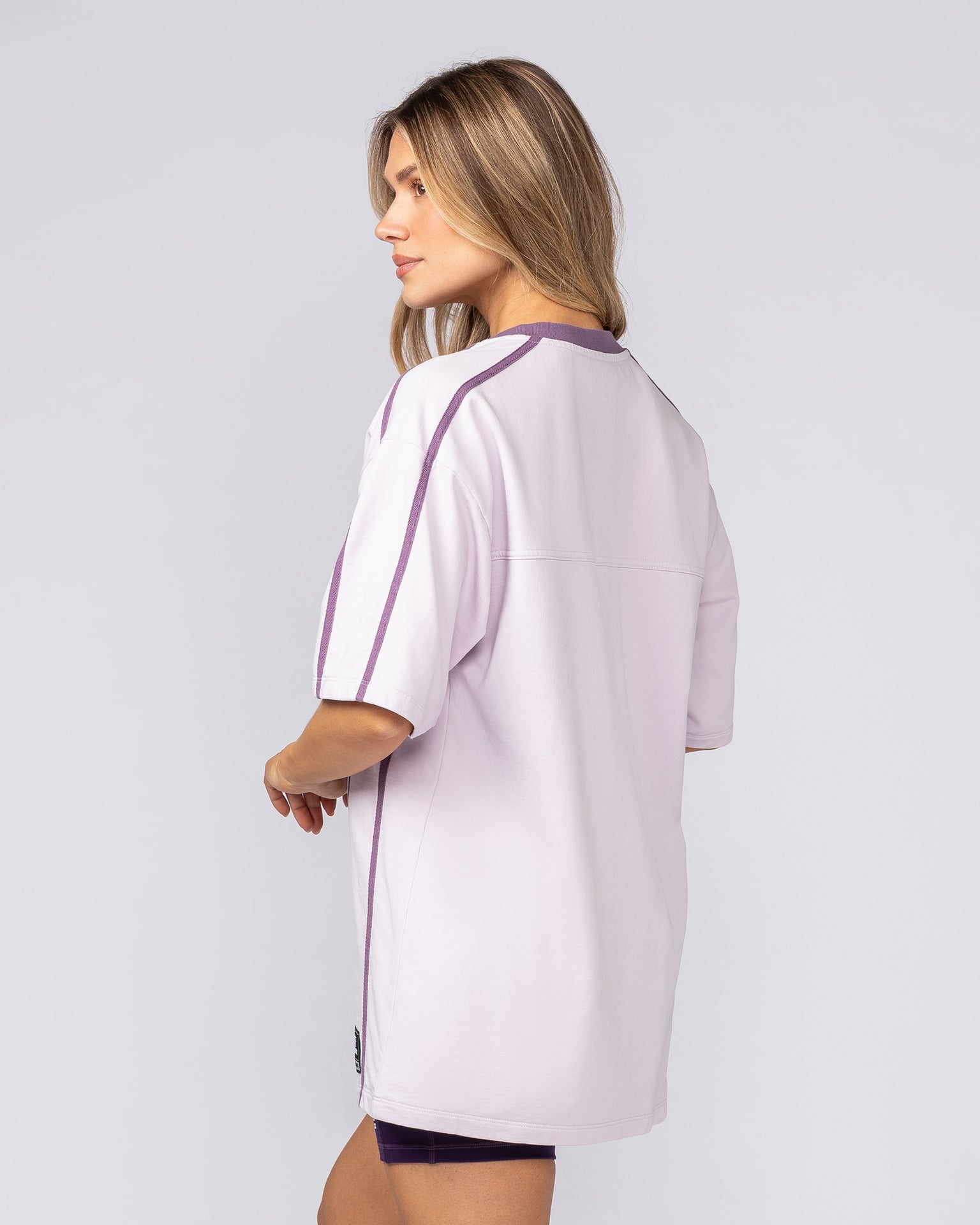 Homage Oversized Tee - Lilac Snow-T-Shirts-XXS-092509LLCSN-XXS-MNAPPRL44588-4-Muscle Nation