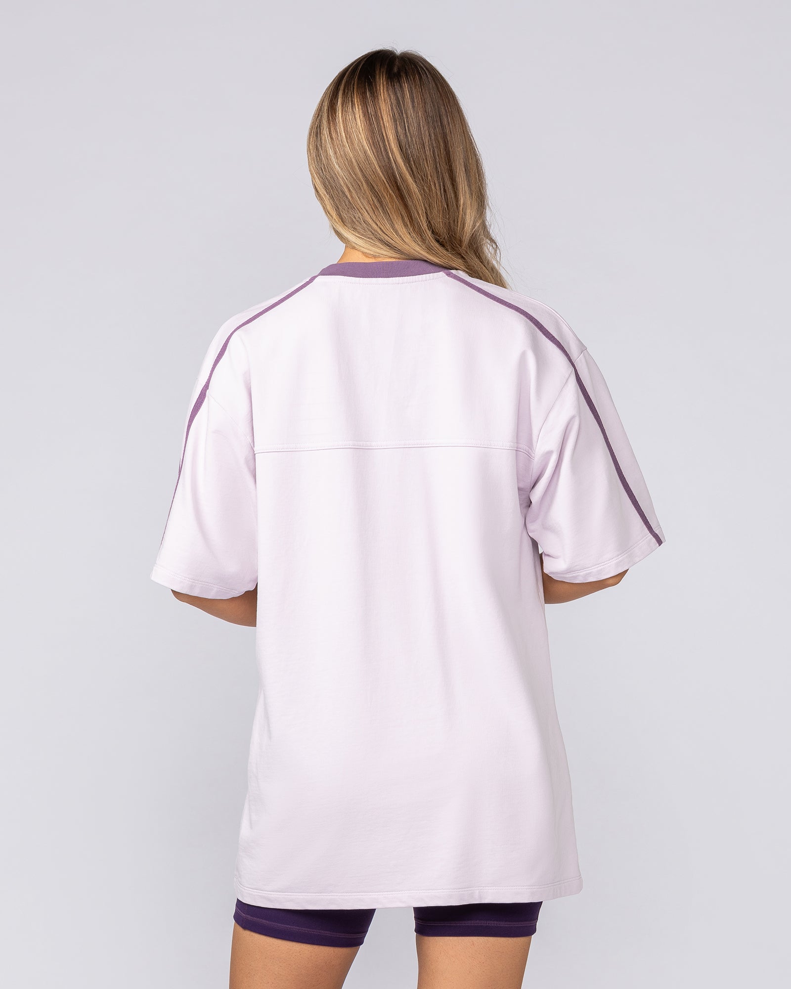 Homage Oversized Tee - Lilac Snow-T-Shirts-XXS-092509LLCSN-XXS-MNAPPRL44588-5-Muscle Nation