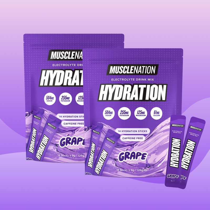HYDRATION Sticks Grape, two pouches