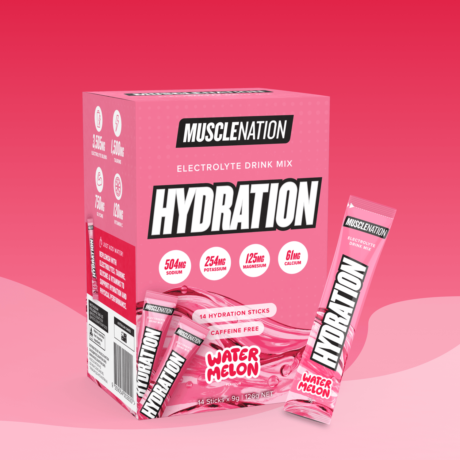 HYDRATION Sticks Watermelon - Muscle Nation hydration mix