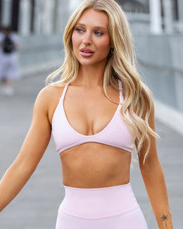 Breeze Rib Bralette - Baby Pink