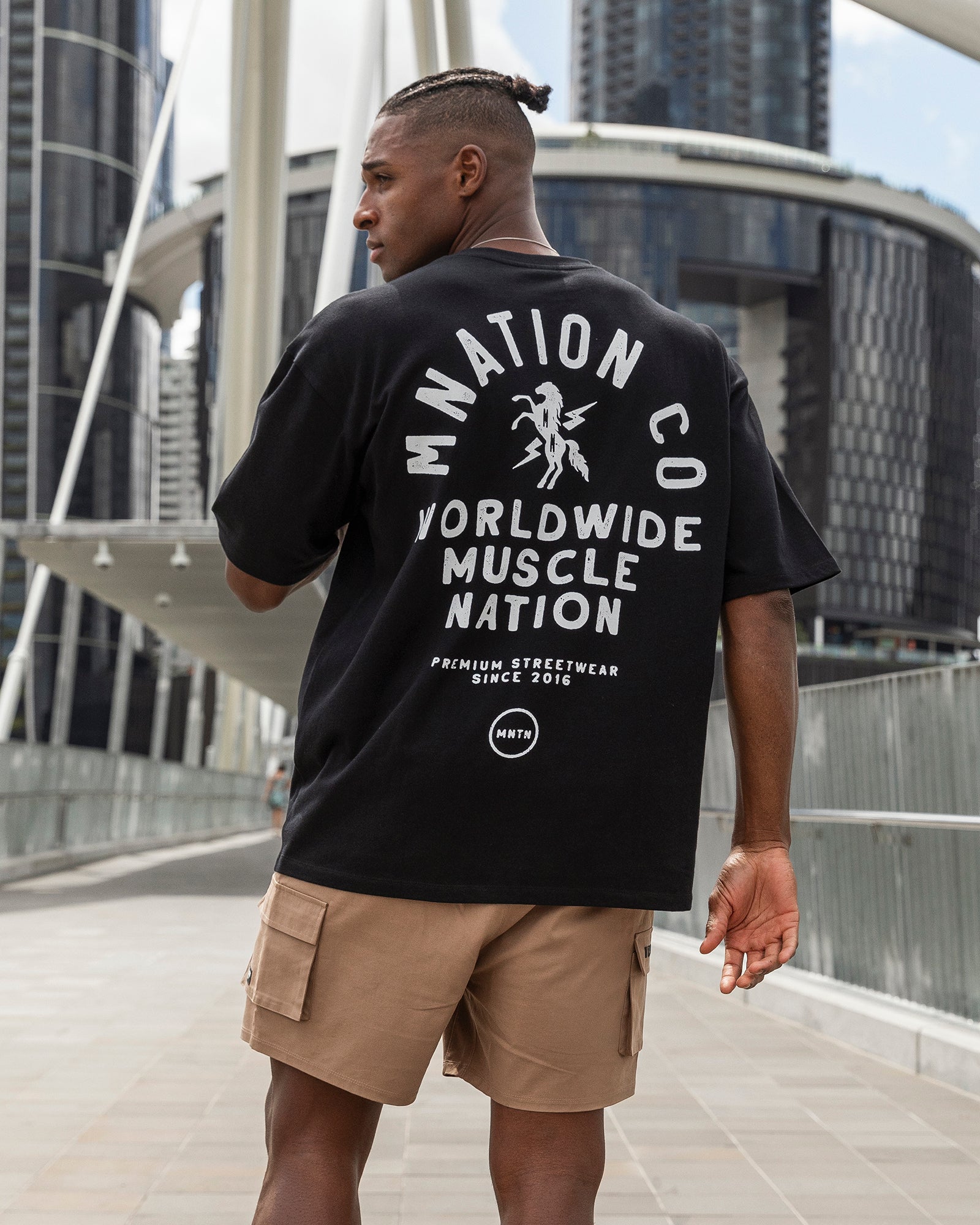 MNation Co Oversized Tee - Black