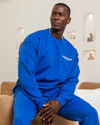 Worldwide Crew Pullover - Bondi Blue-Jumpers & Hoodies-XS-022442BONDIBLU-XS-MNAPPRL30626-1-Muscle Nation