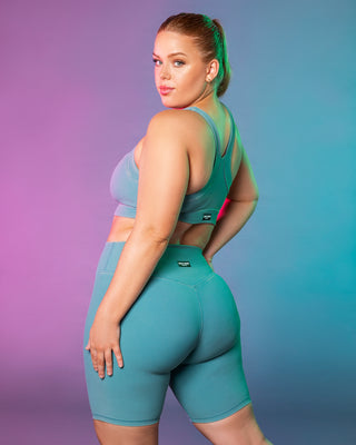 Zero Rise Vintage Rib Referee Length Shorts - Washed Harbour-Shorts-XXS-072327WSHHRB-XXS-MNAPPRL26027-1-Muscle Nation