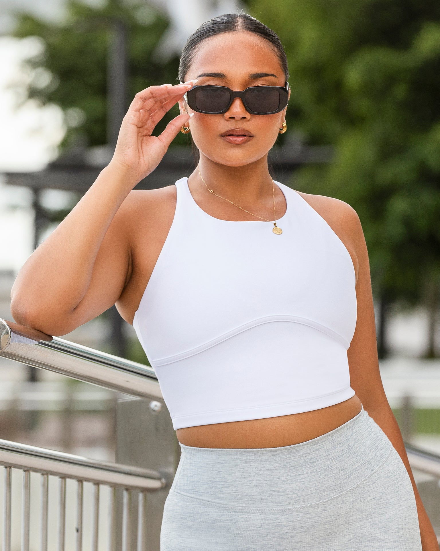 Limitless Cropped Active Tank - White-Singlets & Tanks-XXS-112412WHT-XXS-MNAPPRL33010-1-Muscle Nation