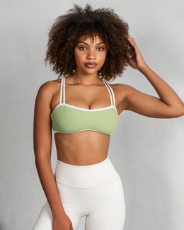 Curves Rib Bralette - Matcha