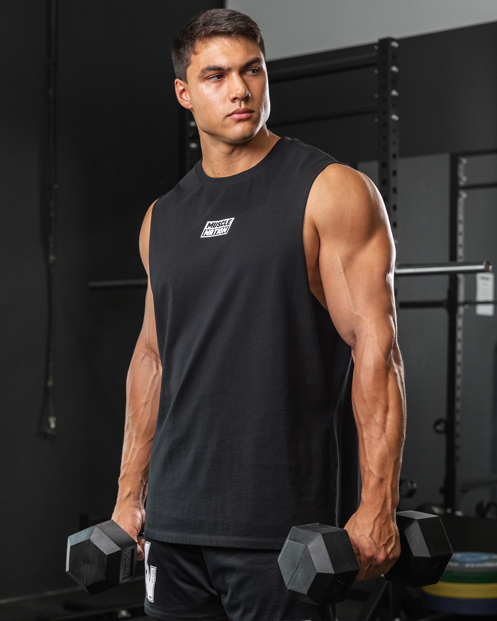 Throwback Training Tank - Black