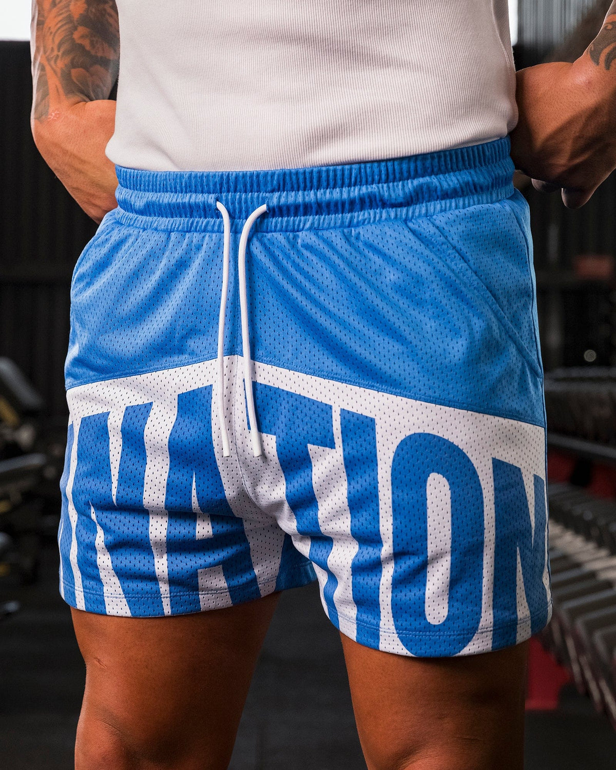 MNation Lay Up 3.5" Shorts Azure