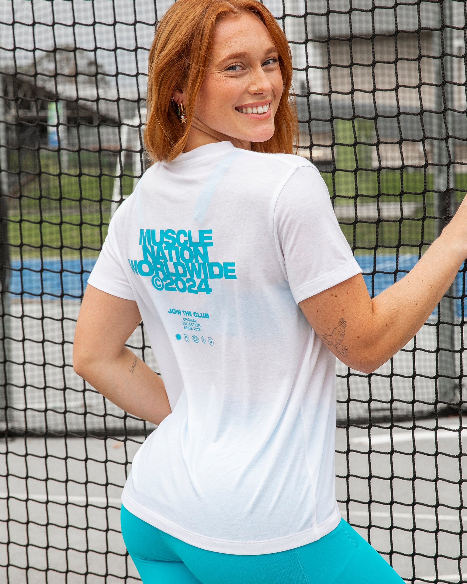 Global Training Tee - White-T-Shirts-XXS-1124214WHT-XXS-MNAPPRL34459-1-Muscle Nation