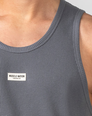 Waffle Tank - Tornado-Singlets & Tanks-S-082408TRNDO-S-MNAPPRL32614-2-Muscle Nation
