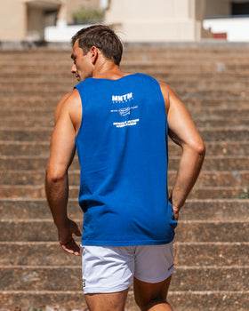 H-Back Represent Tank - Washed Bondi Blue