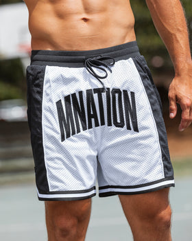 Fadeaway 5'' Basketball Shorts - White /Black