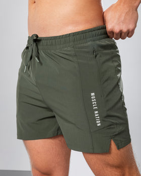 Streamline Training Shorts - Dark Khaki