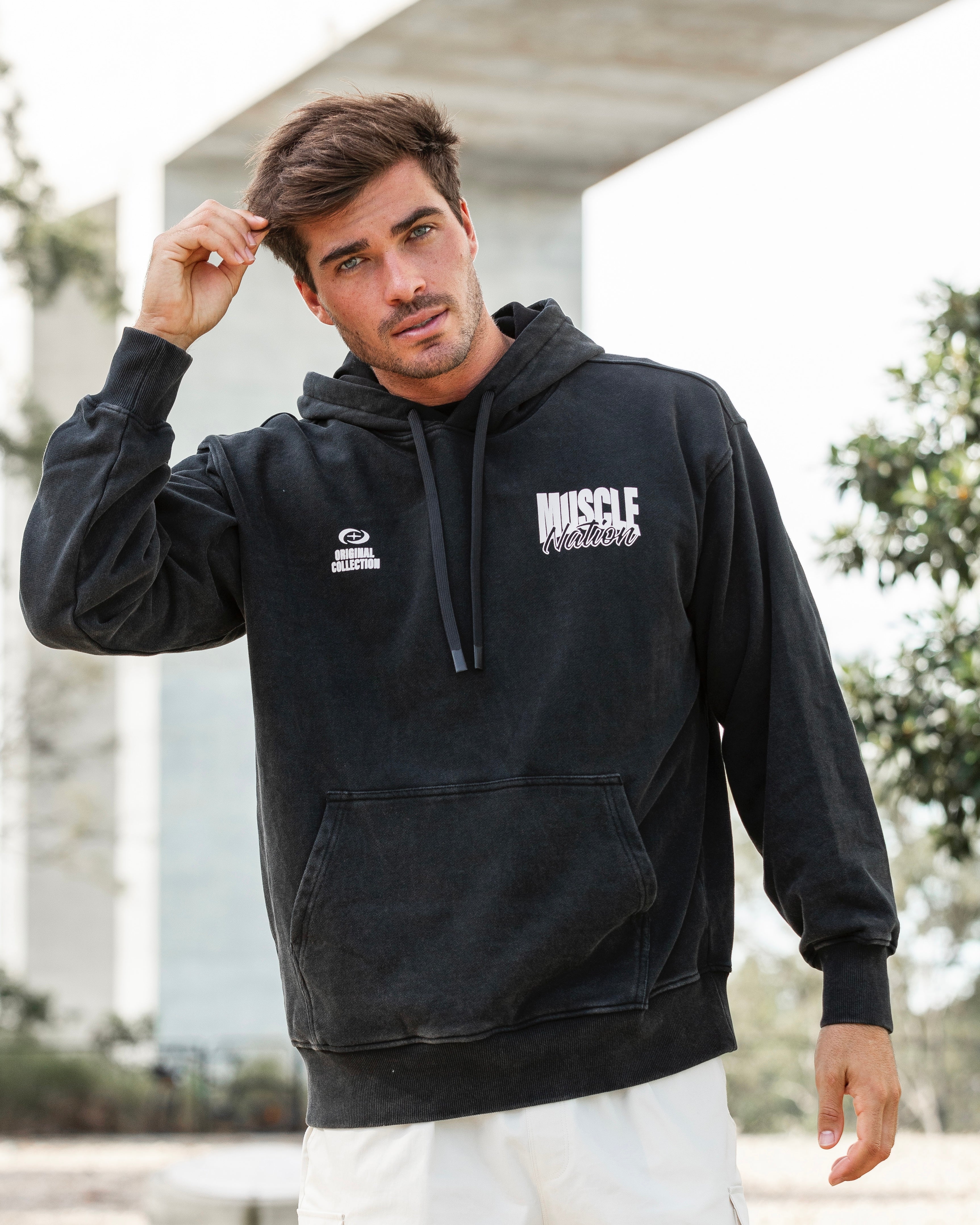 Culture Hoodie - Washed Black