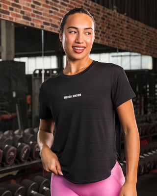 Ignite Training Tee - Black (Original Logo)-T-Shirts-XXS-1124215BLKOG-XXS-MNAPPRL34522-1-Muscle Nation