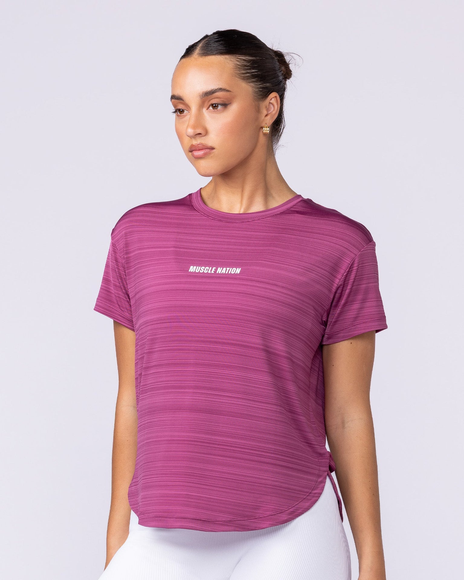 Ignite Training Tee - Raspberry Quartz-T-Shirts-XXS-1125131RSPQ-XXS-MNAPPRL45156-3-Muscle Nation