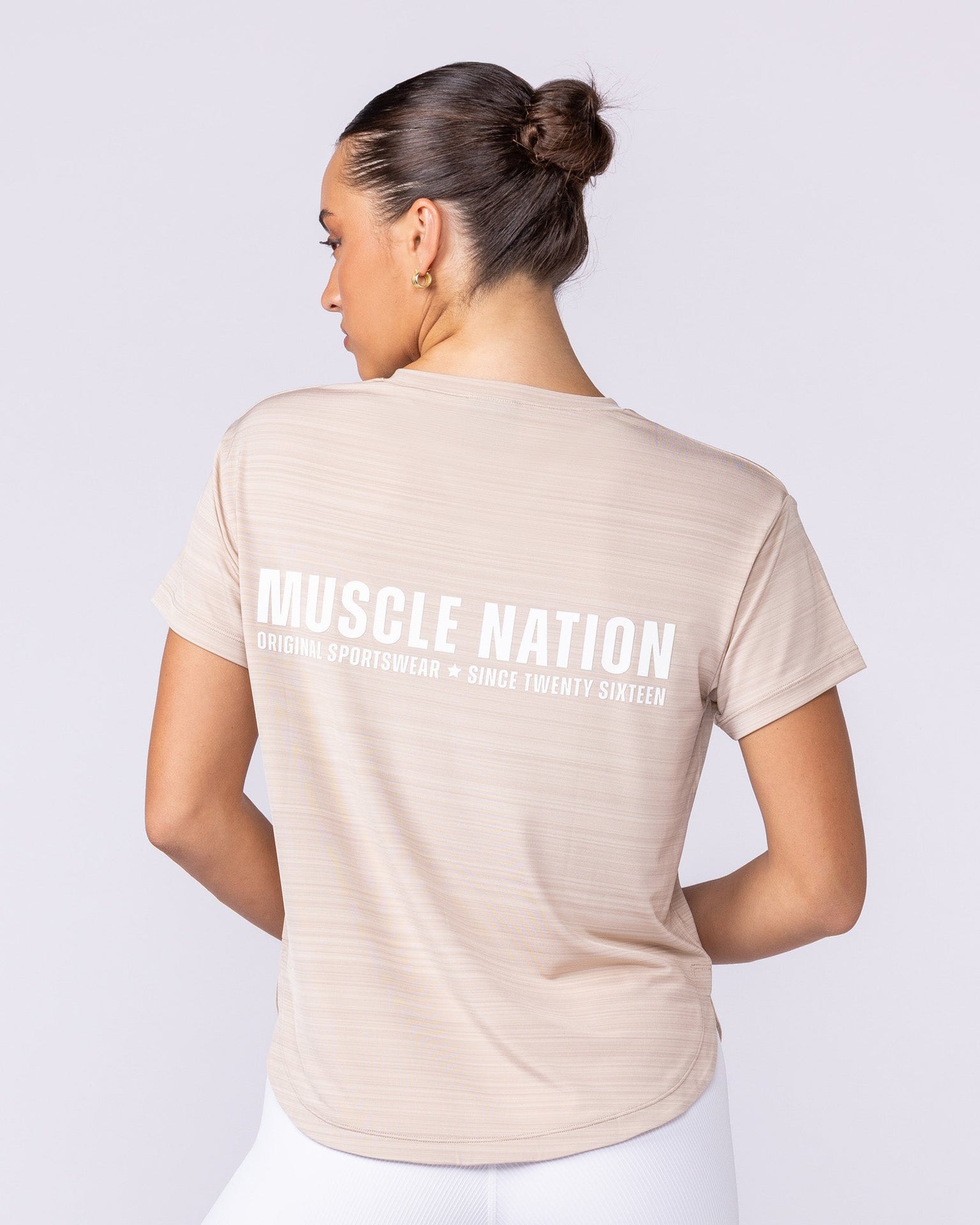 Ignite Training Tee - Sand-T-Shirts-XXS-1125131SAND-XXS-MNAPPRL45165-1-Muscle Nation