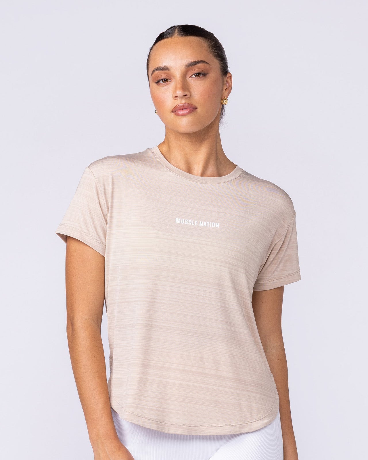 Ignite Training Tee - Sand-T-Shirts-XXS-1125131SAND-XXS-MNAPPRL45165-2-Muscle Nation