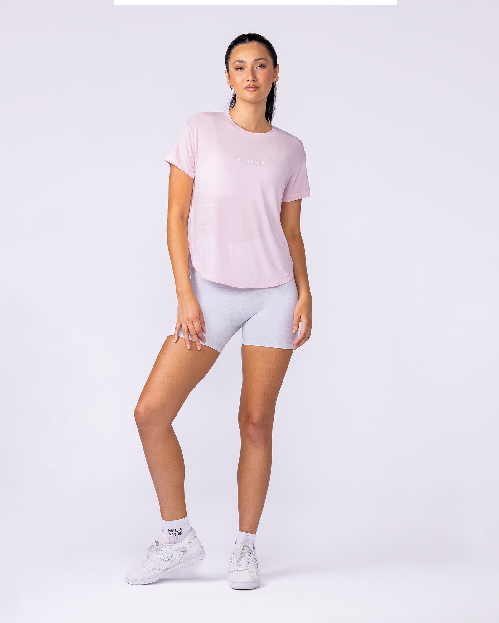 Ignite Training Tee - Soft Pink-T-Shirts-XXS-1125131SFTP-XXS-MNAPPRL45174-5-Muscle Nation