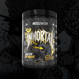 IMMORTAL Pre-Workout - Mango Passionfruit - 40 serves-Pre-Workouts-MNSUPPS0407-9359054002999-1-Muscle Nation