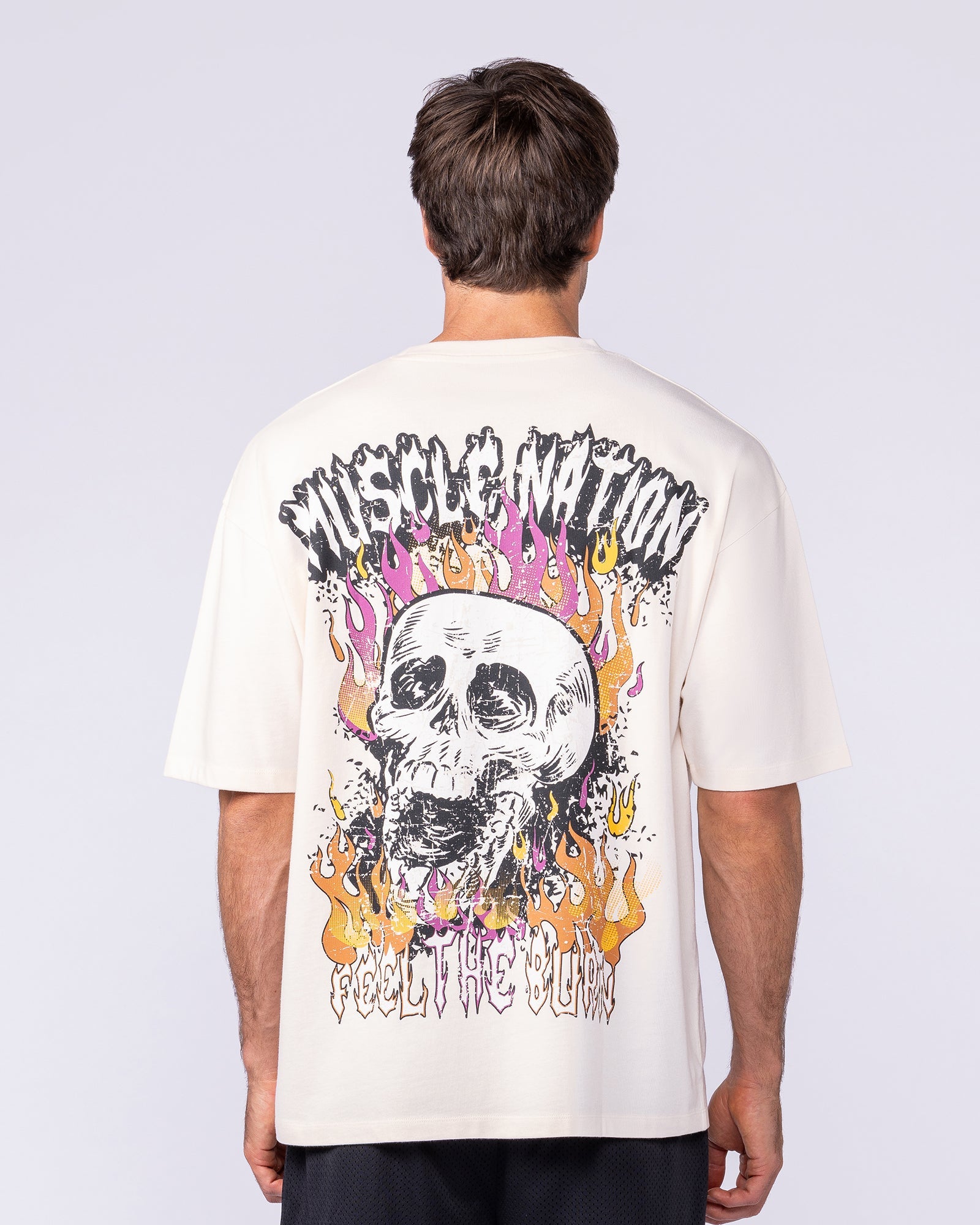 Inferno Oversized Tee - Travertine-T-Shirts-XS-112567TRAV-XS-MNAPPRL47456-5-Muscle Nation