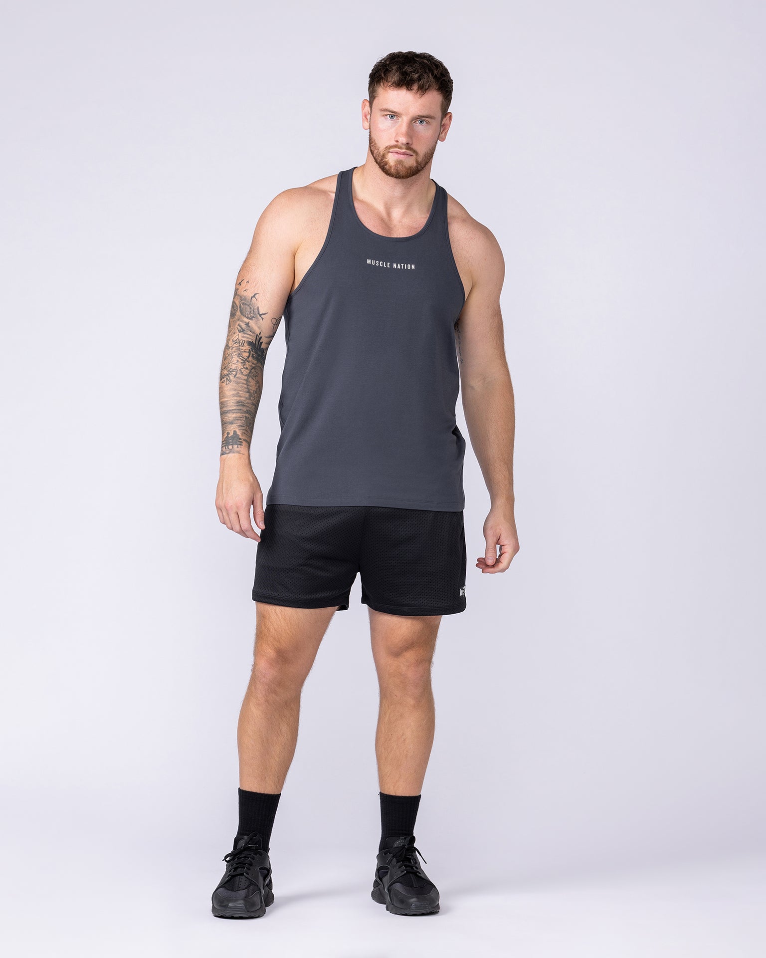 Infinite Y Back Singlet - Thunder-Singlets & Tanks-S-072301THNDR-S-MNAPPRL25380-6-Muscle Nation